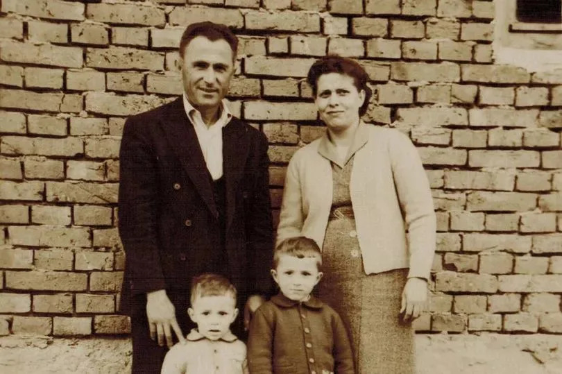 Oggy Boytchev with parents and younger brother in 1959, Redriverbank, Bulgaria FREE TO USE FOR ALL PARTNERS. CREDIT: Oggy Boytchev