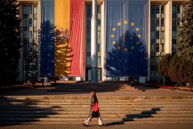 The seat of government in Chisinau, Moldova, on Friday, September 26, 2025.