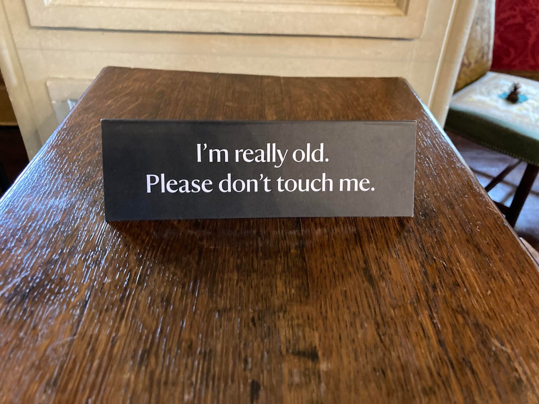 National Trust signs seem to hit harder these days.