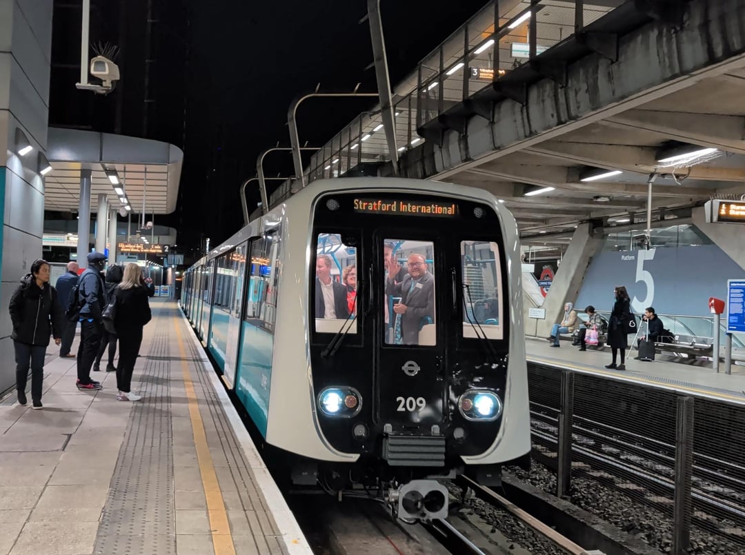 The first of the DLRs new trains has entered service, I was on it's very first trip!