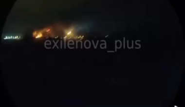 Ukrainian long-range attack UAVs hit the Afipsky refinery in the Krasnodar Krai.
