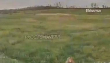 Ukrainian drone operator kills Russian soldier (Date/Location unknown) (Music added by source)