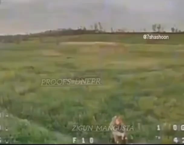 Ukrainian drone operator kills Russian soldier (Date/Location unknown) (Music added by source)