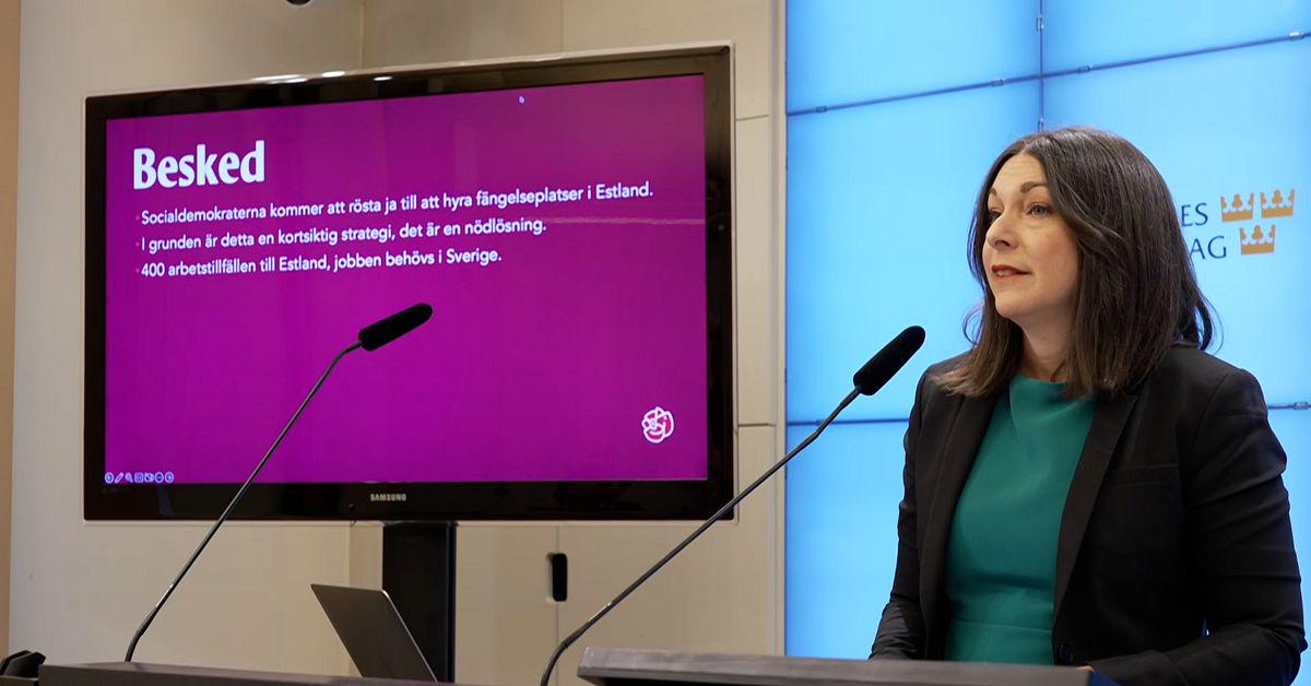 Tidöpartiernas plan blir verklighet – S säger ja [600 Fängelseplatser i Estland]