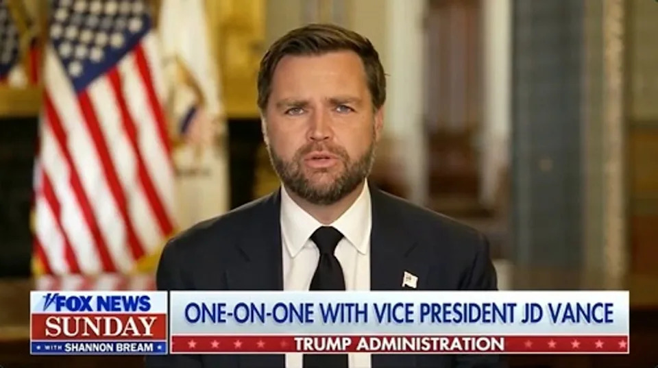 JD Vance claimed that the Department of Justice was not being politicized under the Trump administration (X - Fox News Sunday)