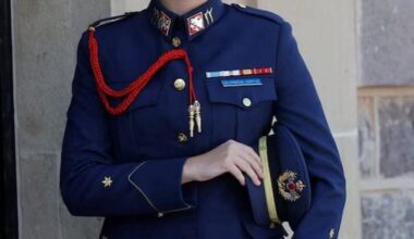 Princess Leonor, upon her arrival in San Javier (Murcia) to enter the General Academy of Air and Space to begin her final stage of her military training.