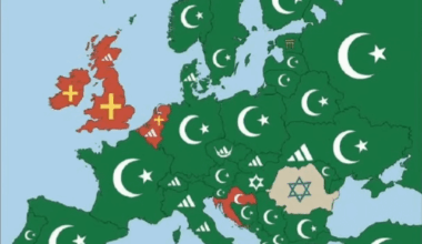 Second largest religion in Europeans countries