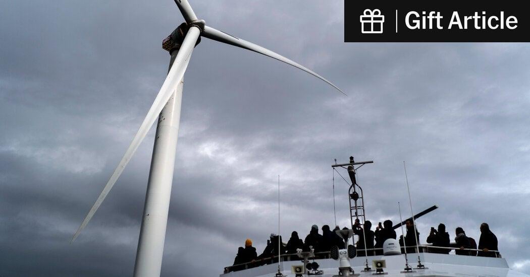 Orsted Sues Trump Administration in Fight to Restart Its Blocked Wind Farm | The Danish company behind Revolution Wind, a $6 billion project off Rhode Island, said the federal government had unlawfully halted work on the wind farm.