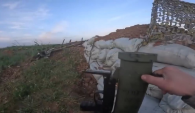Ukrainian soldier firing thermobaric ammunition at enemy infantry from a Ukrainian-made RPV-16 rocket-propelled launcher in the Donetsk Oblast. Published 07.09.2025