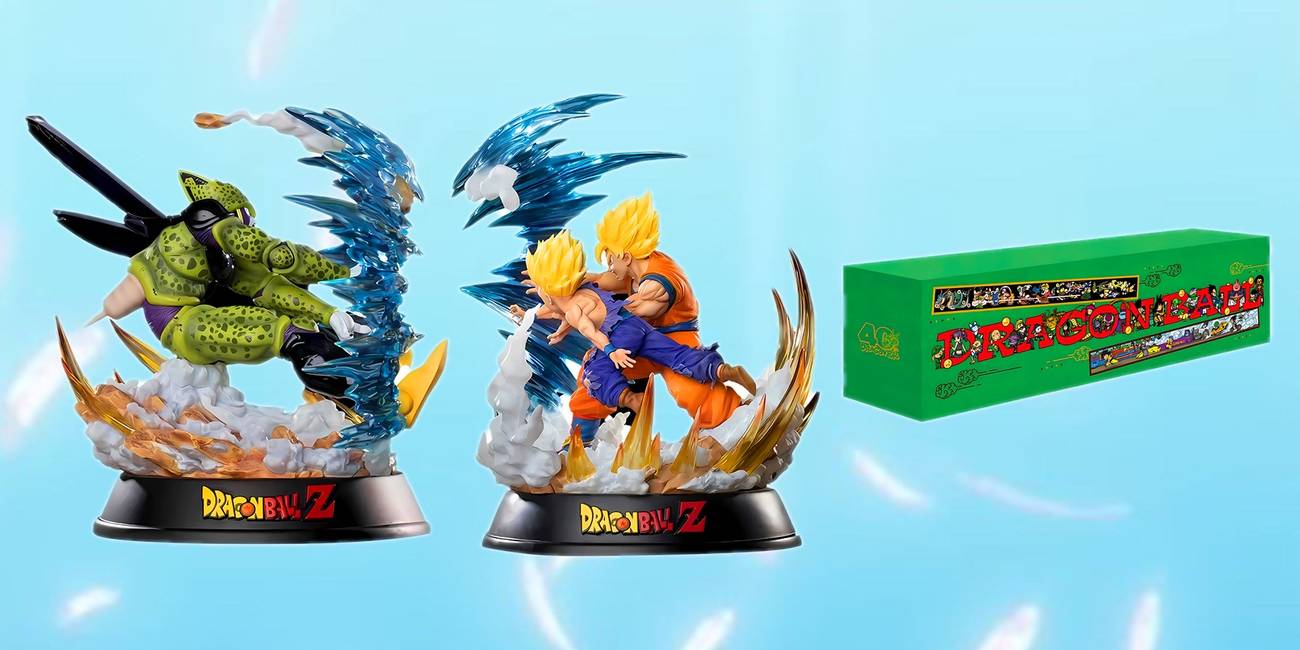 Dragon Ball figures and manga box set on Meccha Japan’s website