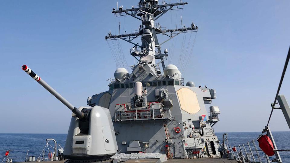 China accused Australian and Canadian naval forces of provocation in the Taiwan Strait. Picture: Greg Johnson/ US Navy/ AFP