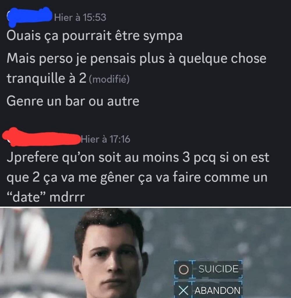 Imaginez votre ecrasement vous répond ça...