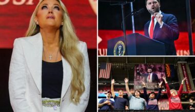 Live updates, photos from Trump, Vance tributes and more