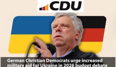 Jürgen Hardt, CDU's foreign policy spokesperson, calls on Germany’s government to approve more military aid for Ukraine in 2026, warning that reduced funding threatens European security as Russia tests NATO’s borders with drone incursions.