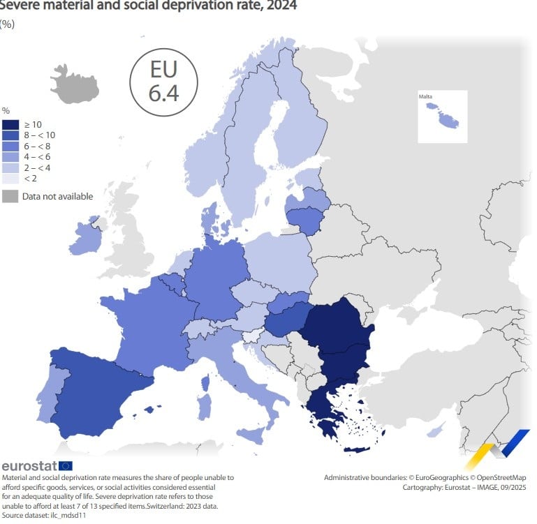 EU deprivation Greece