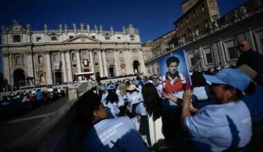 Tens of thousands flock to the Vatican as teenager is canonized as the Church’s first millennial saint