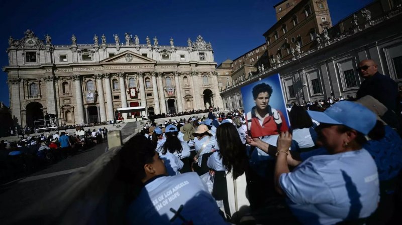Tens of thousands flock to the Vatican as teenager is canonized as the Church’s first millennial saint
