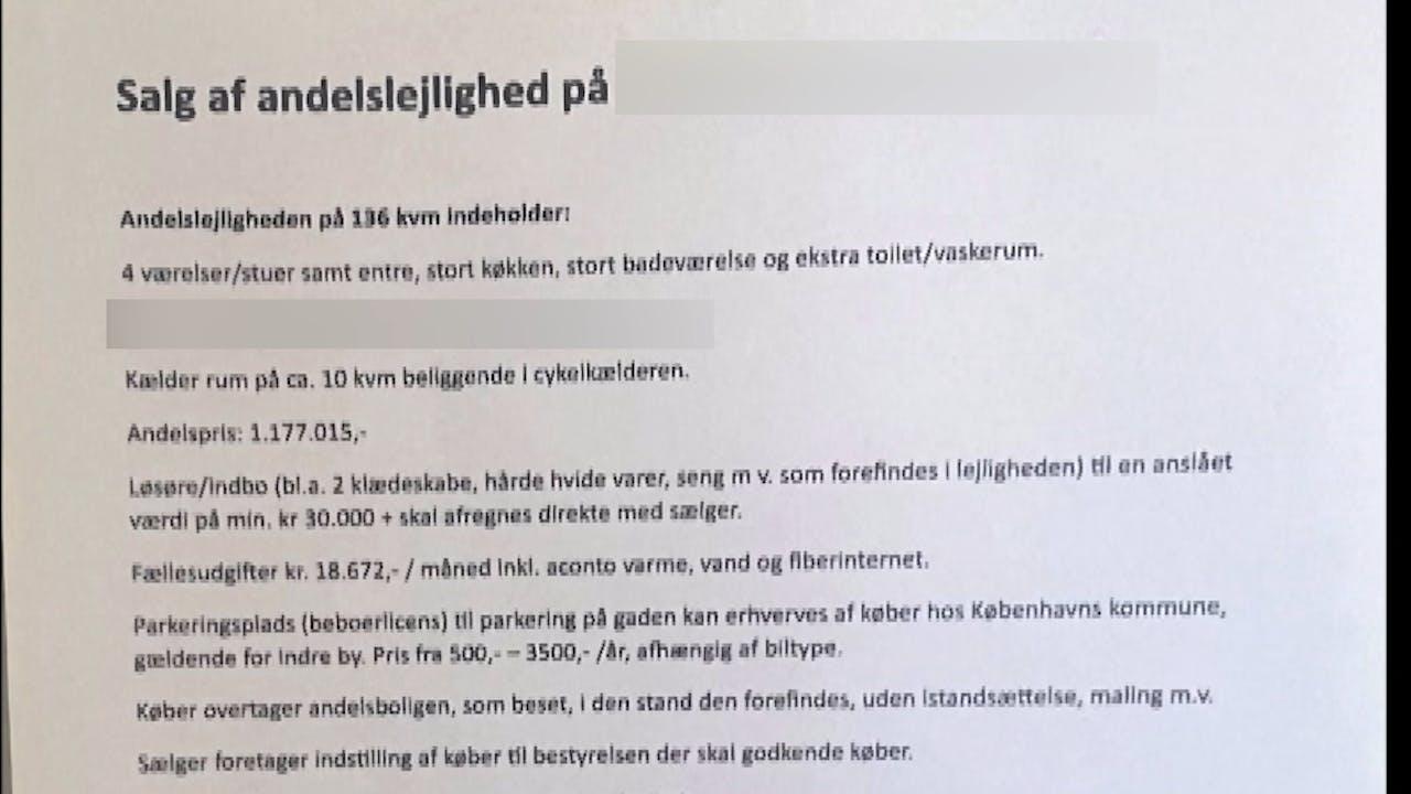 Sælger af andelsbolig krævede 1000 kroner over Mobilepay: - Det er lidt for kreativt