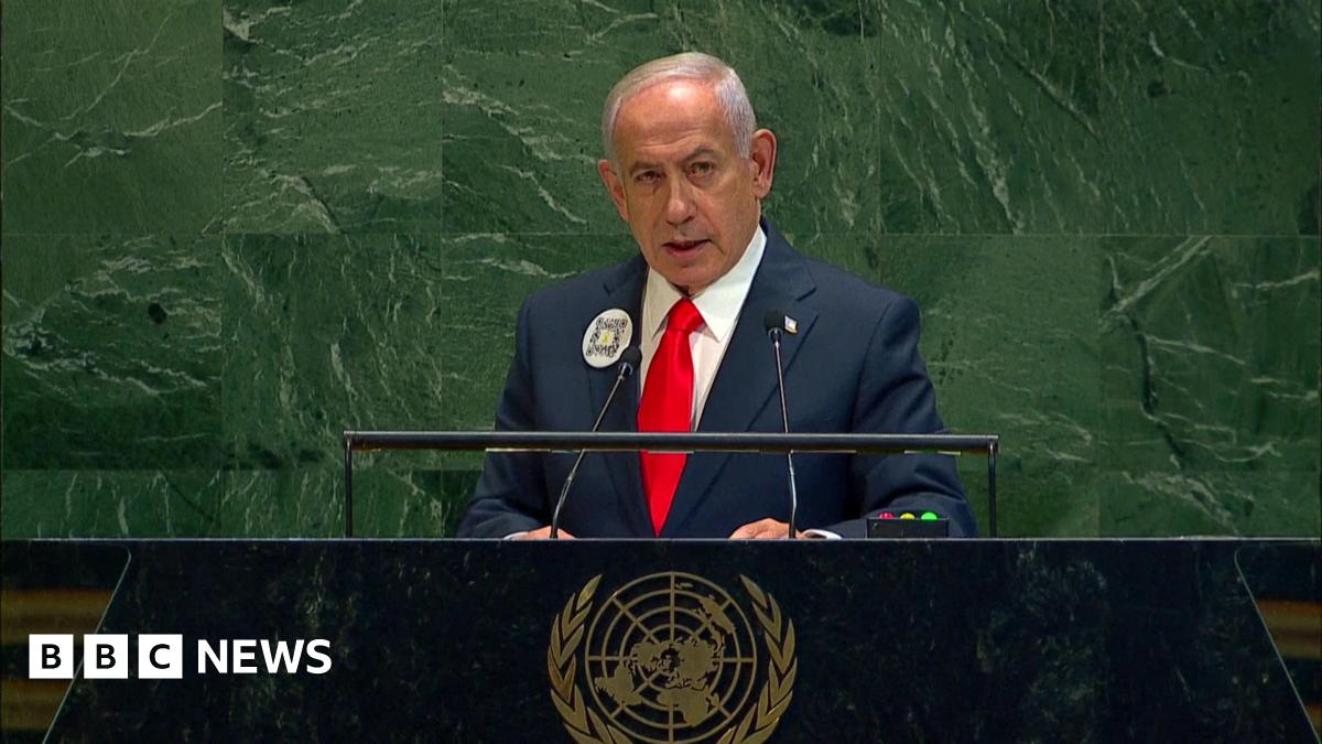 Israeli PM Netanyahu addresses UN after dozens of delegates walk out in protest - live updates