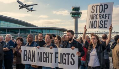 Dublin Airport Hosts Protest as Part of Europe-Wide Campaign to Ban Night Flights