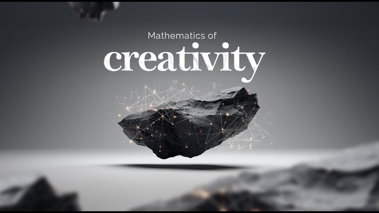 A visual representation of the formula for creativity and genius