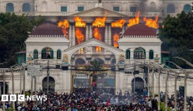 Nepal's parliament set on fire as PM resigns over anti-corruption protests