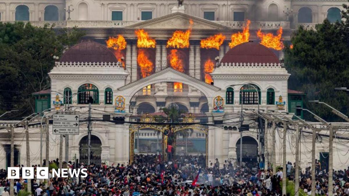 Nepal's parliament set on fire as PM resigns over anti-corruption protests