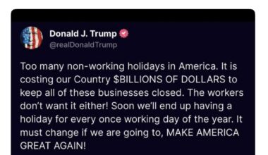 PEDO SHITLER ASSOLINI ORANGE CALIGULA THINKS LABOR DAY MEANS YOU WORK FOR HIM WHILE HE SITS ON HIS FAT ASS EATING BURGERS AND DODGING COURT DATES.