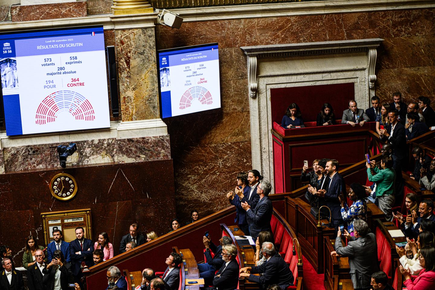 Chute du gouvernement Bayrou : ce qu’ont voté les députés, groupe par groupe