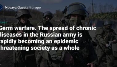Germ warfare. The spread of chronic diseases in the Russian army is rapidly becoming an epidemic threatening society as a whole