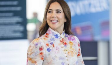 Queen Mary of Denmark borrows Zimmermann blouse from her daughter as she makes clever wardrobe from heels to flats swap during day out naming a tugboat and university visit