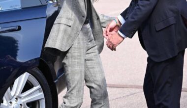 The Princess of Wales has arrived at the Marina Mill in Cuxton, a family business that specialises in hand designing & screen-printing furnishing fabric
