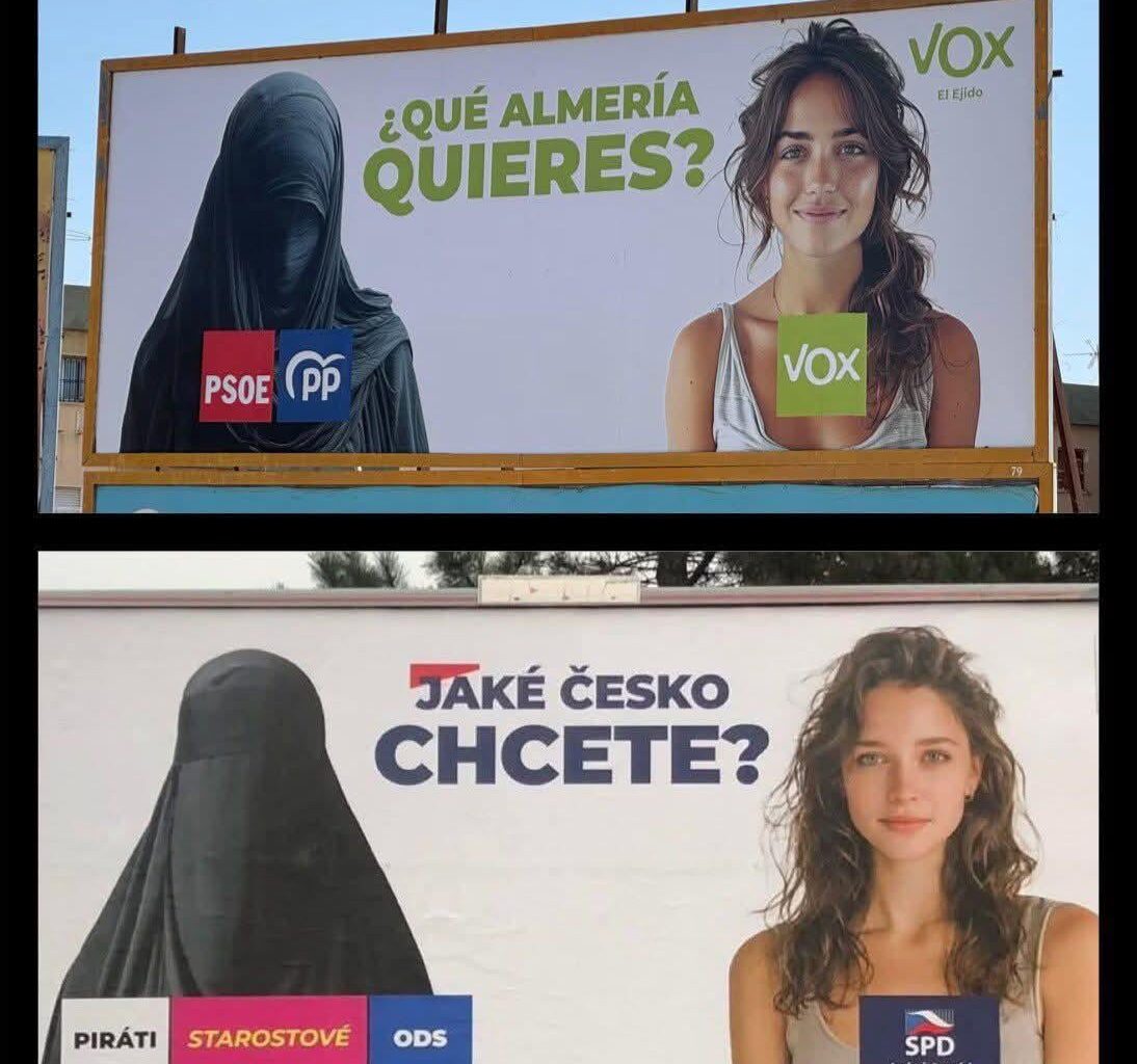 SPD a jejich reklama z dovozu. Příště si i možná zkusí něco vymyslet sami...