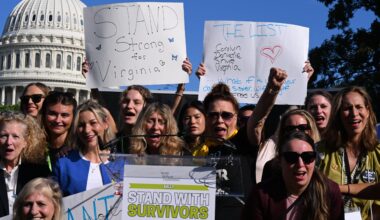 Epstein accusers interrupted by Trump-ordered White House flyover. Was it a coincidence?