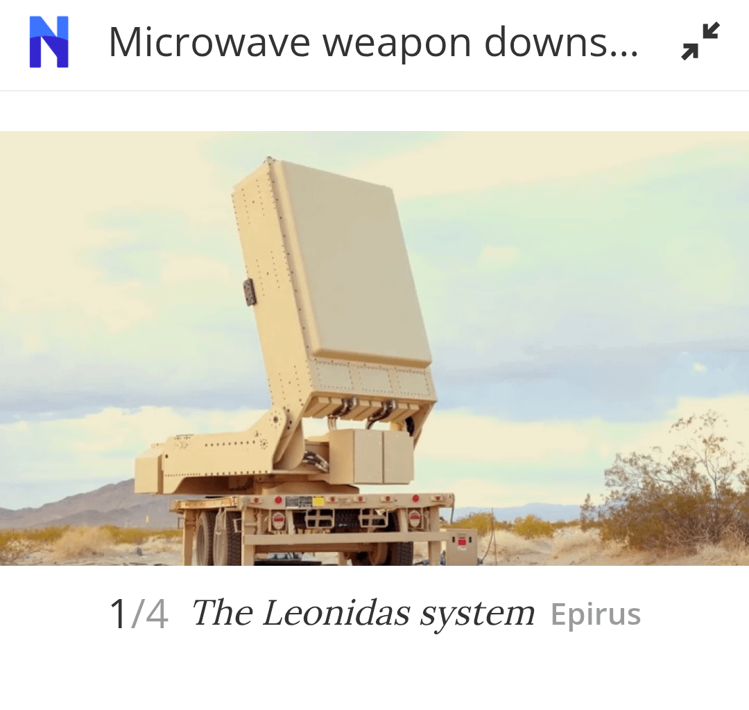 Microwave weapon downs 49 drones with a single blast