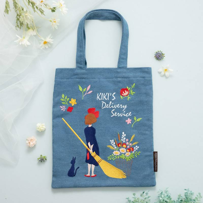 Kiki’s Delivery Service denim vertical tote bag on MECCHA Japan site