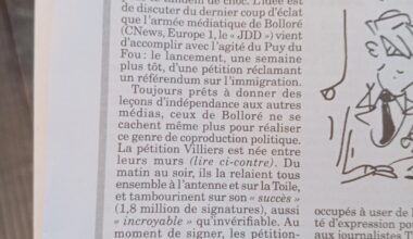 Les médias Bolloré en croisade pour une "liberté d'expression" très orientée (le canard enchaîné 24/09/25)