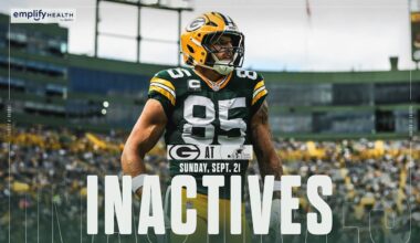 TE Tucker Kraft, RT Zach Tom both active for Green Bay