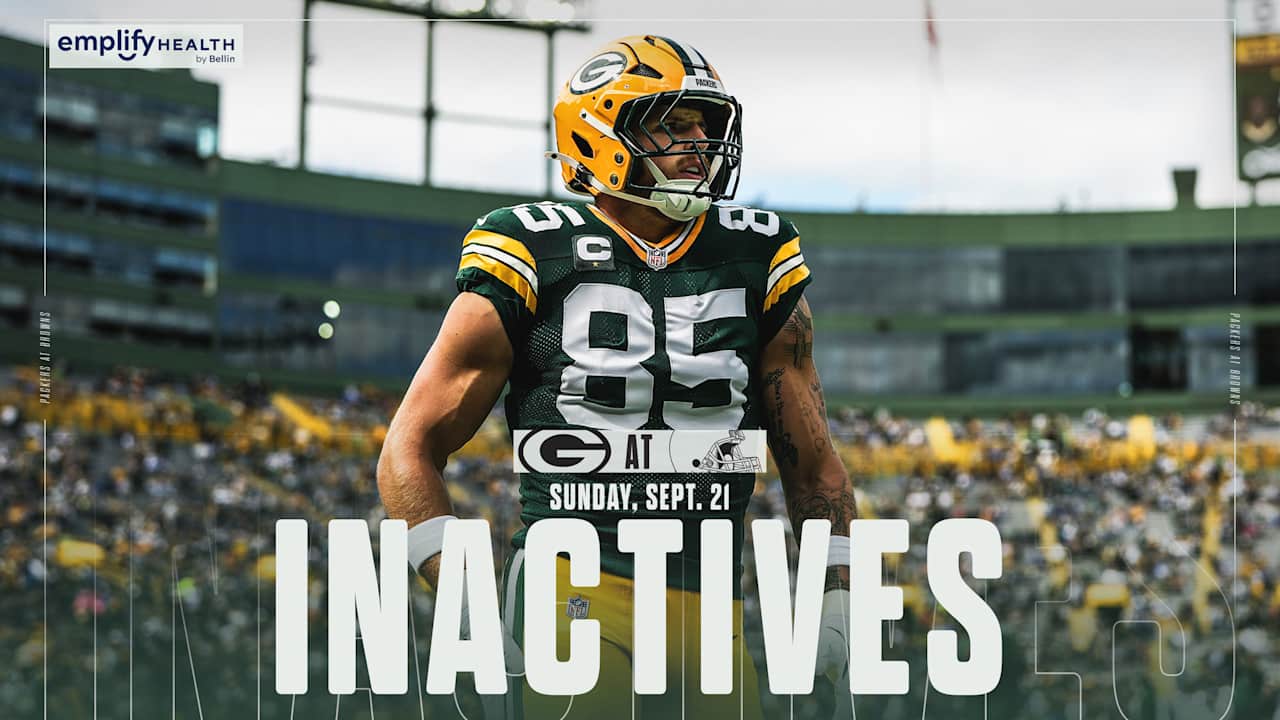 TE Tucker Kraft, RT Zach Tom both active for Green Bay