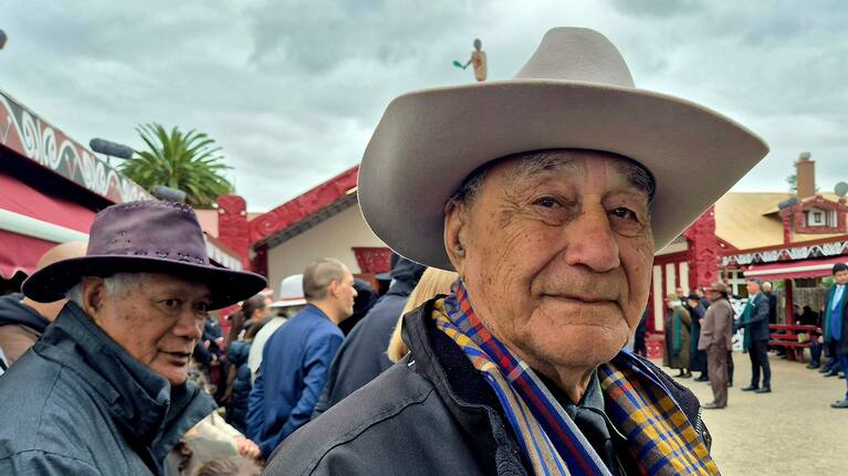Jack Cunningham, 88, at the koroneihana.
