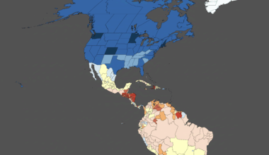 [OC] Regional HDI breakdown of The Americas