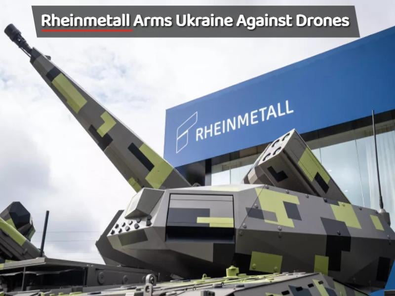 Rheinmetall will supply Ukraine with Skyranger air defense systems to counter drone threats. The deal, worth hundreds of millions of euros, will be signed on Sept 10 at DSEI in London.