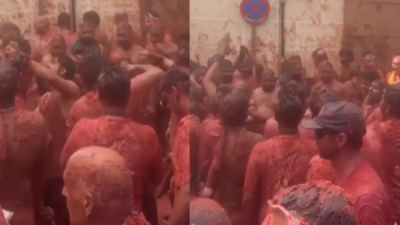 ‘Jumma Chumma’ hits Spain’s La Tomatina: Indians singing the Bollywood classic goes viral