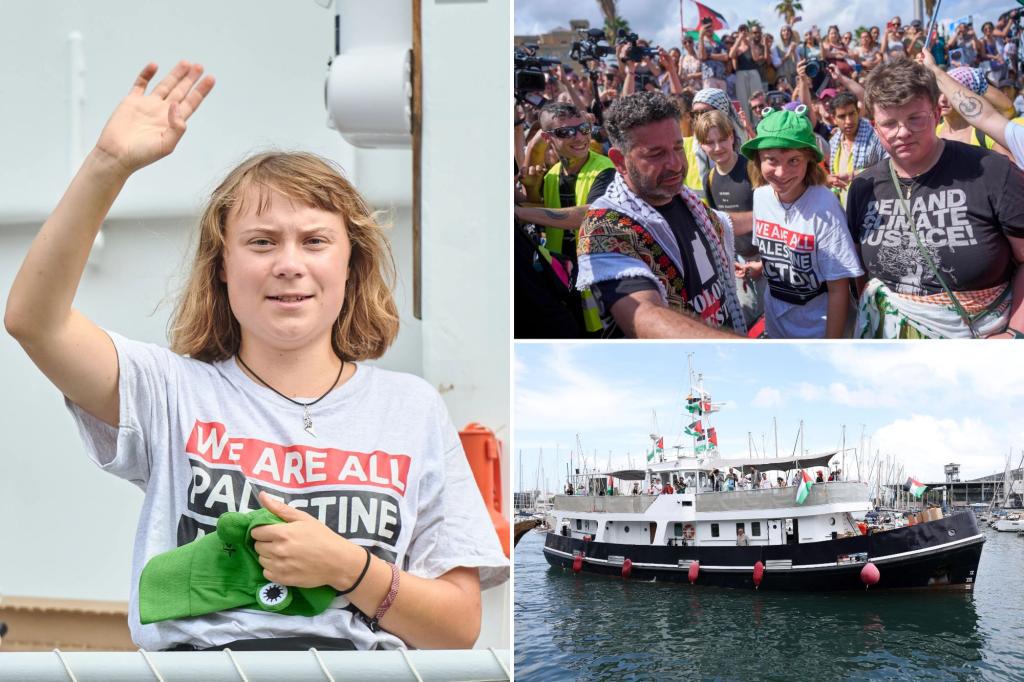 Israel threatens to arrest Greta Thunberg as a 'terrorist' after activist sails for Gaza again