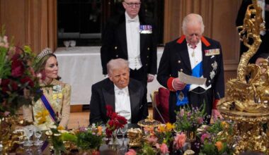 Kate Middleton Sits Next to President Donald Trump at State Banquet