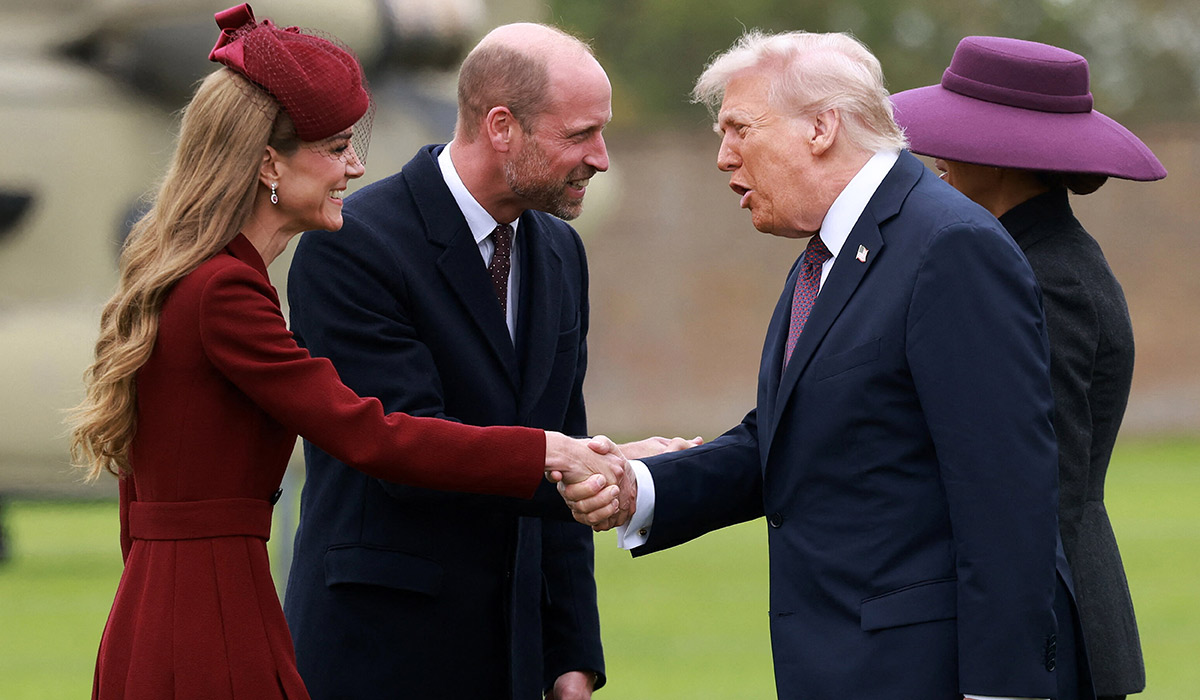 Kate Middleton recreates trusty look with nod to Diana to greet the Trumps