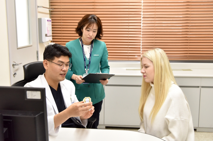 A foreign patient at a local medical clinic