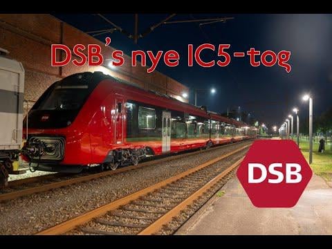 DSB’s First NEW IC5 train has arrived in Denmark!