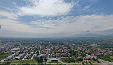 View of Southern Skopje from Cevahir Sky City
