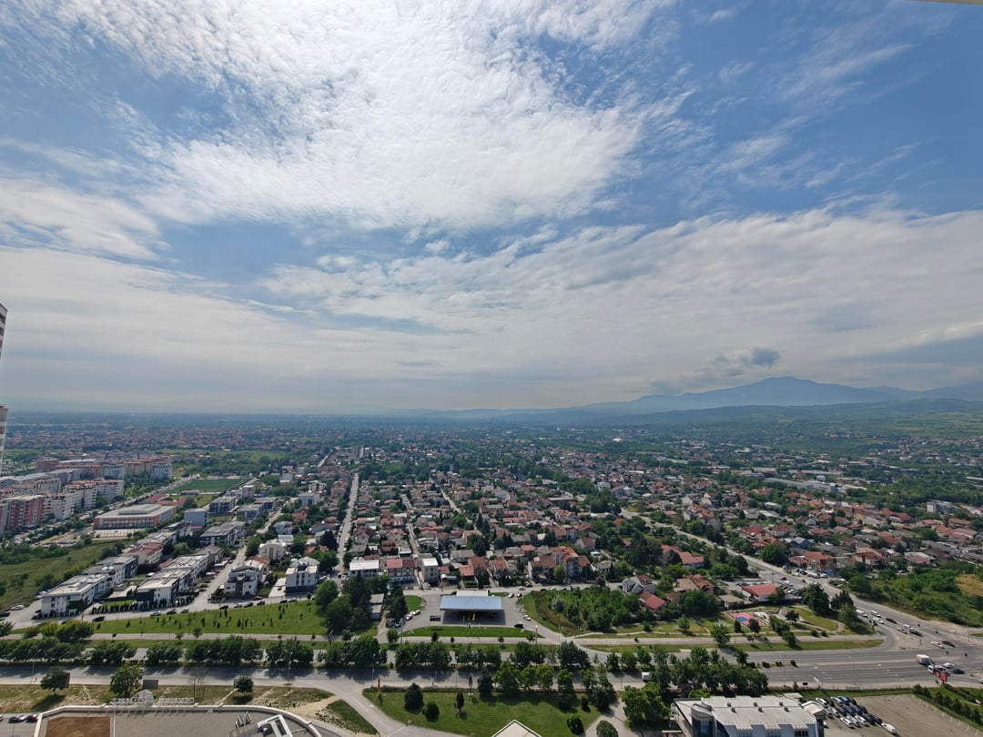 View of Southern Skopje from Cevahir Sky City